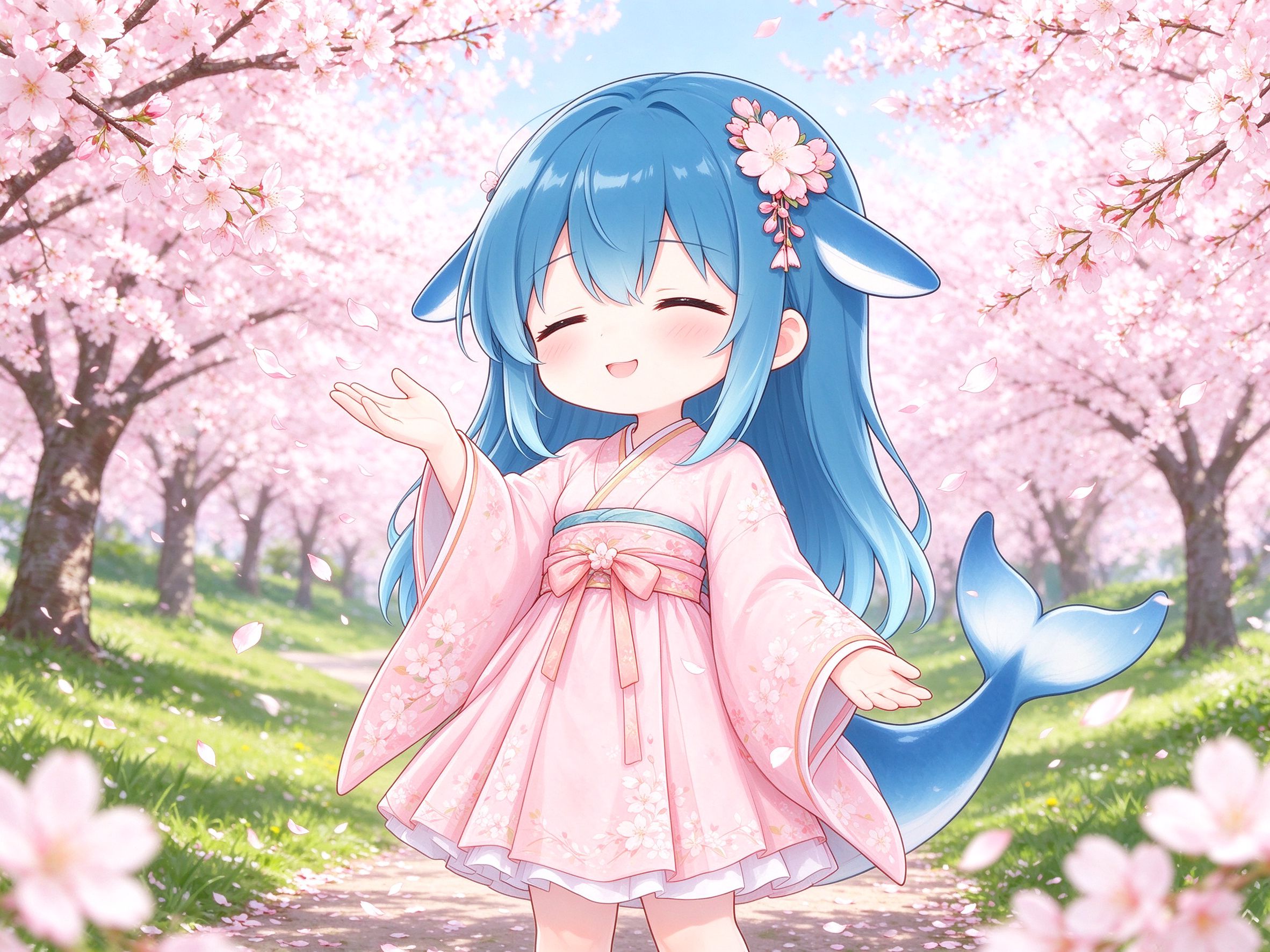 樱花花海漫步